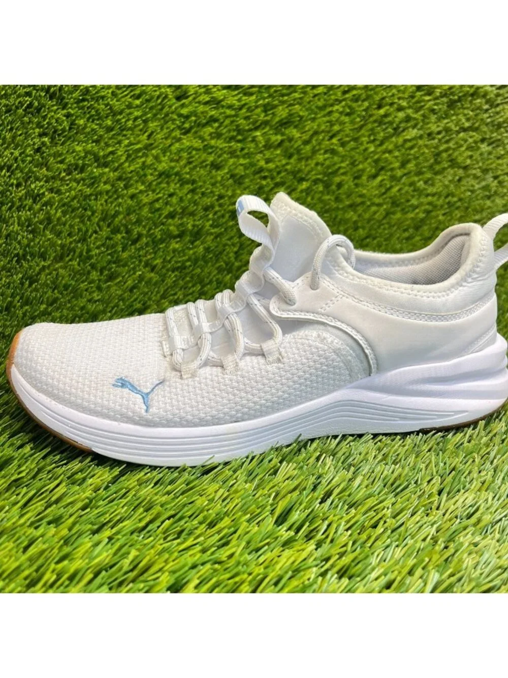 Puma Starla 2 Womens Size 8 White Blue Athletic Running Training Shoes Sneakers